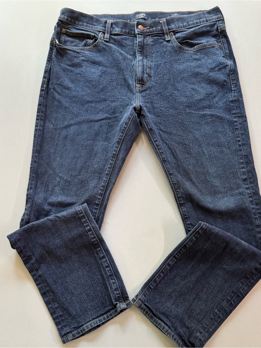 J.Crew Men’s Flex Blue Jeans Slim Fit stretch 36x30 indigo casual cotton worn in